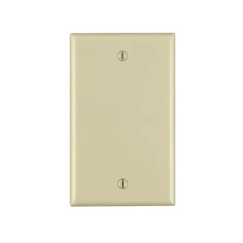 Wall Plate Ivory 1 gang Nylon Blank Ivory - pack of 25 Wall Plate Ivory 1 gang Nylon Blank Ivory - pack of 25
