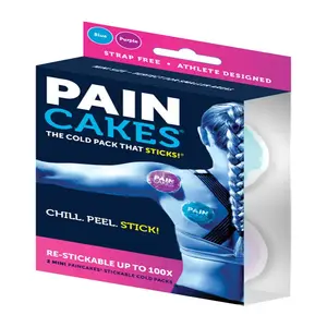 Pain Cakes PX121124 Mini Ice Pack Stick and Stay Glycerin/Water Assorted Pair