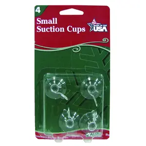 Adams 7500-77-1043 Indoor Christmas Decor Clear Small Suction Cup Clear
