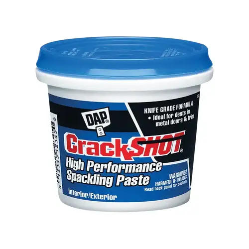 Spackling Paste CrackShot Ready to Use White 1 qt White Spackling Paste CrackShot Ready to Use White 1 qt White