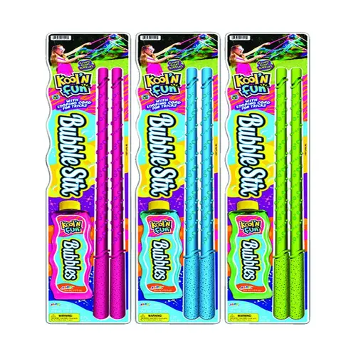 Bubble Set with Wand Kool'N Fun Plastic Assorted 3 pc Assorted Bubble Set with Wand Kool'N Fun Plastic Assorted 3 pc Assorted