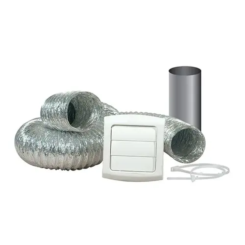 ProVent TD48PVKZW Dryer Vent Kit, Polypropylene, White, 12-Piece ProVent TD48PVKZW Dryer Vent Kit, Polypropylene, White, 12-Piece