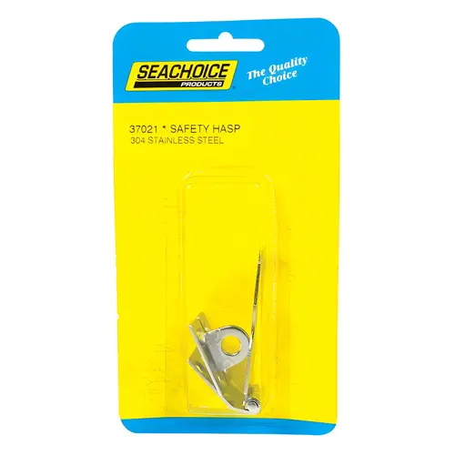 Fixed Eye Safety Hasp Polished Stainless Steel 2-7/8" L X 1" W Polished Fixed Eye Safety Hasp Polished Stainless Steel 2-7/8" L X 1" W Polished