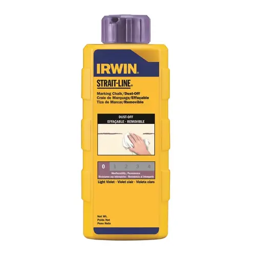 STRAIT-LINE 6 Oz. Light Violet Dust-Off Chalk Line Chalk STRAIT-LINE 6 Oz. Light Violet Dust-Off Chalk Line Chalk