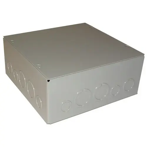 Weatherproof Screw Cover Pull Box Rectangle Steel Gray Weatherproof Screw Cover Pull Box Rectangle Steel Gray