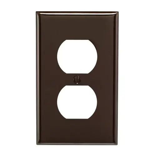 Wall Plate Brown 1 gang Nylon Duplex Outlet Brown Wall Plate Brown 1 gang Nylon Duplex Outlet Brown