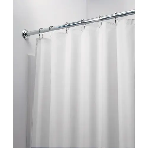 Shower Curtain 78" H X 54" W White Solid Polyester White Shower Curtain 78" H X 54" W White Solid Polyester White