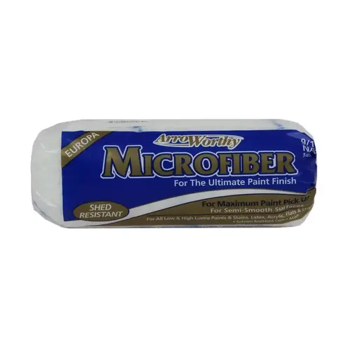 Paint Roller Cover Microfiber 7" W X 9/16" Blue/White Paint Roller Cover Microfiber 7" W X 9/16" Blue/White