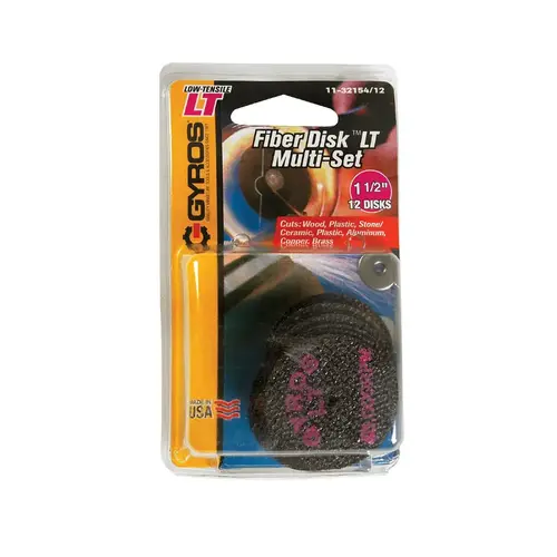 Cutting Disc Fiber Disk Low Tensile 1-1/2" D X 1/8" S Fiberglass Low Tensile Strength Cutting D