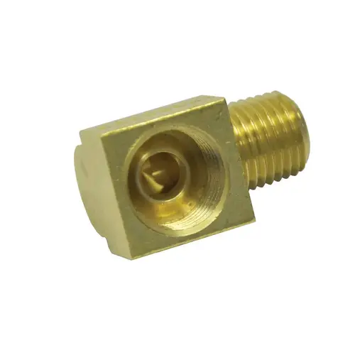 Inverted Elbow 1/2" Flare X 3/8" D MPT Yellow Brass Inverted Elbow 1/2" Flare X 3/8" D MPT Yellow Brass