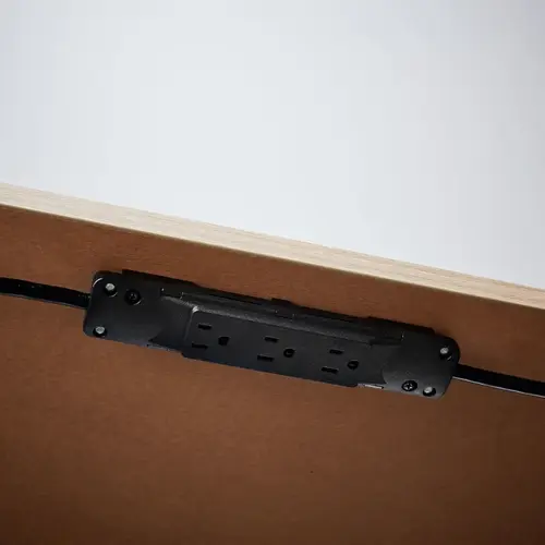 Surge Protector with USB Port 10 ft. L 7 outlets Black 1000 J Black