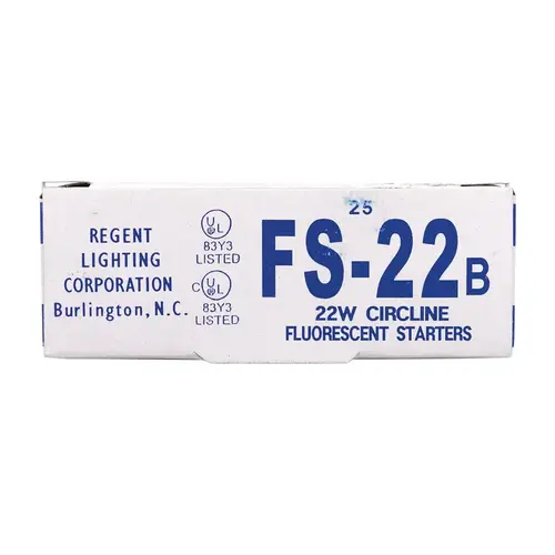 Starter 22 W Fluorescent - pack of 25 Starter 22 W Fluorescent - pack of 25