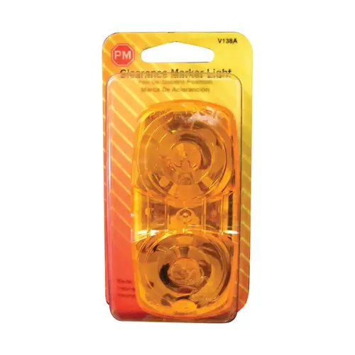 Marker Light, 12 V, Incandescent Lamp, Amber Lens, Surface Mounting Marker Light, 12 V, Incandescent Lamp, Amber Lens, Surface Mounting