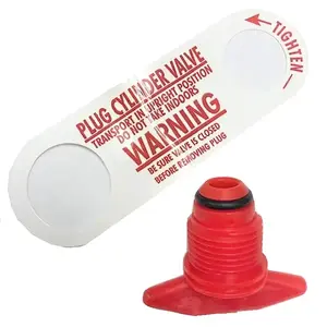 U S Hardware RV-522C Propane Valve Plug, HDPE Red