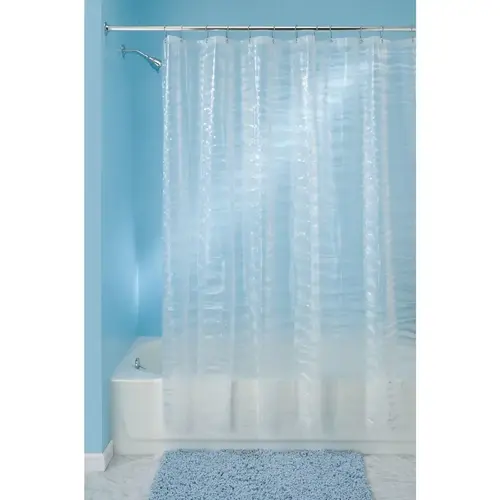 Shower Curtain 70" H X 72" W Frost Ripplz EVA Frost Shower Curtain 70" H X 72" W Frost Ripplz EVA Frost