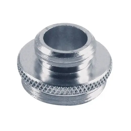Aerator Adapter Dual Thread 5/8" x 5/8" Chrome Chrome Aerator Adapter Dual Thread 5/8" x 5/8" Chrome Chrome
