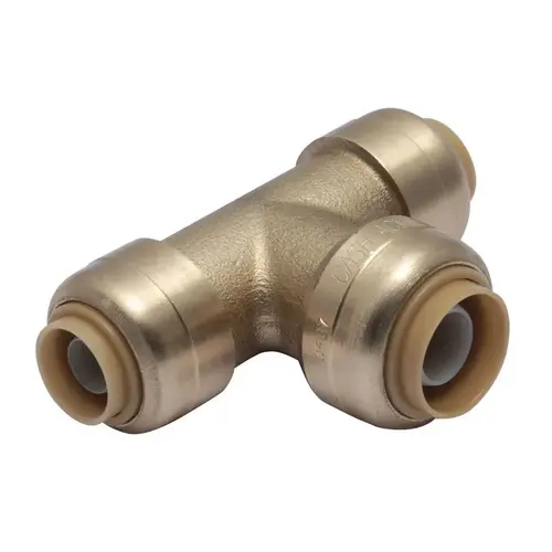 Reducing Tee Push to Connect 3/8" PTC X 3/8" D PTC Brass Reducing Tee Push to Connect 3/8" PTC X 3/8" D PTC Brass