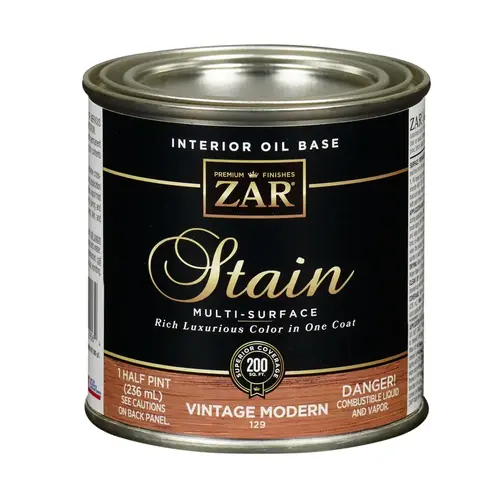 ZAR Wood Stain 1/2 Pint - Vintage Modern Amber ZAR Wood Stain 1/2 Pint - Vintage Modern Amber