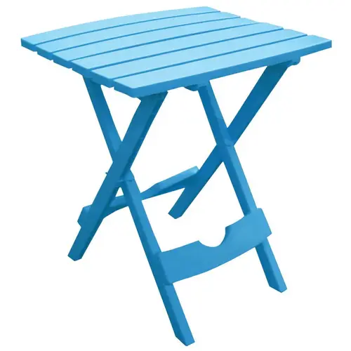 Side Table Quik-Fold Pool Blue Rectangular Resin Folding Pool Blue Side Table Quik-Fold Pool Blue Rectangular Resin Folding Pool Blue