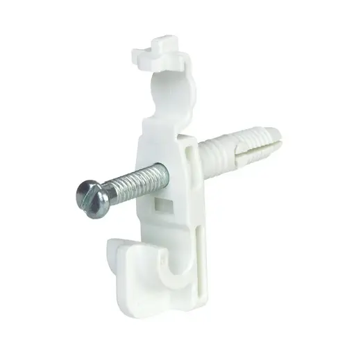 Fast Set Back Clip W/Drive Pin 8.6" H X 7" W X .5" L Metal White Fast Set Back Clip W/Drive Pin 8.6" H X 7" W X .5" L Metal White