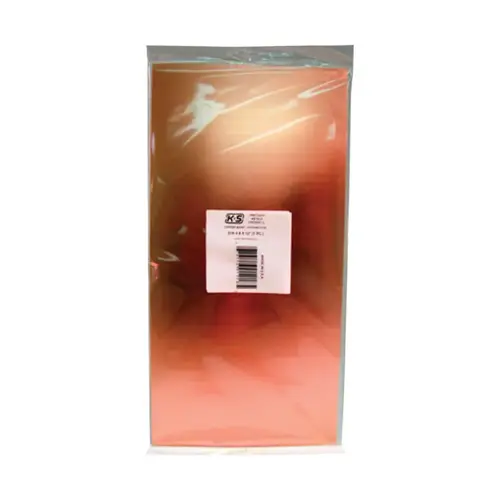 Sheet Metal 0.025" X 6" W X 12" L Copper Plain Sheet Metal 0.025" X 6" W X 12" L Copper Plain