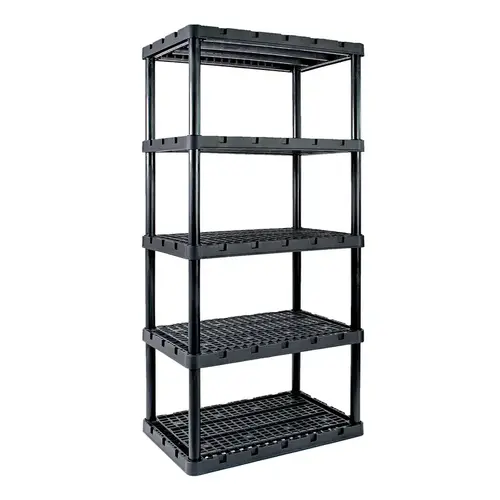 Shelving Unit Knect-A-Shelf 72" H X 36" W X 24" D Plastic Black
