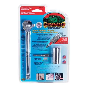 Gator Grip ETC200-6#20212A Socket 3/8" X 3/8" drive Metric and SAE 6 Point Nickel Plated