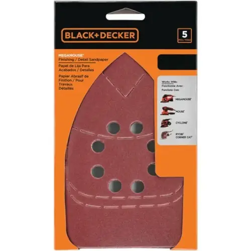 74-672 Sandpaper, 120 Grit, Aluminum Oxide Abrasive - pack of 5 74-672 Sandpaper, 120 Grit, Aluminum Oxide Abrasive - pack of 5