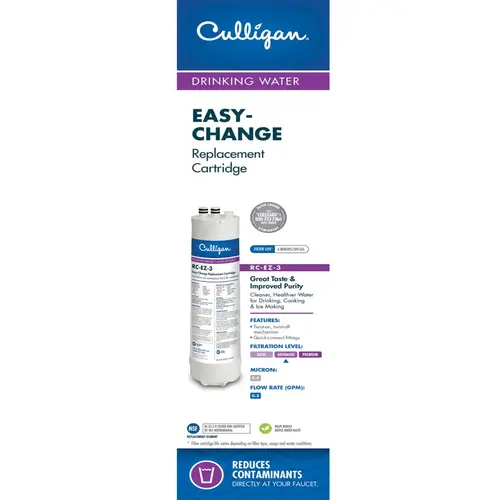 Replacement Water Filter, Carbon Block Filter Media