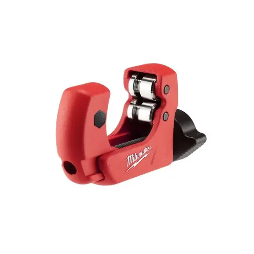 1 in. Mini Tubing Cutter, 1/8 In. to 1-1/8 In. Pipe Capacity Red