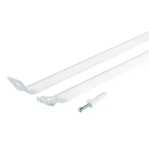 Support Brace W/Drive Pin 1.1" H X 12" W X 16" L Aluminum White