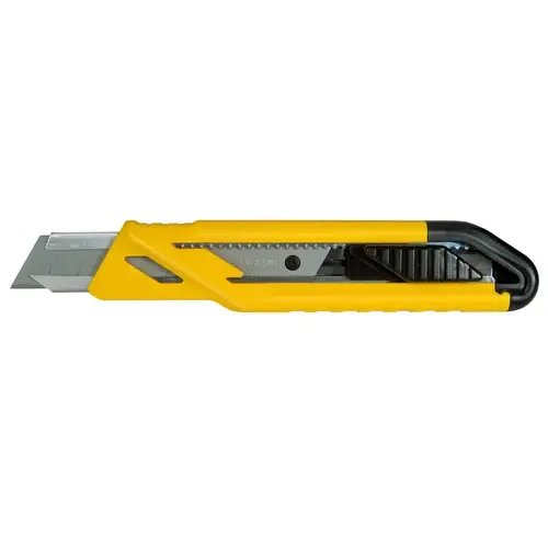 Quick-Point Series Utility Knife, 18 mm W Blade, Stainless Steel Blade, Ergonomic Handle, Yellow Handle Quick-Point Series Utility Knife, 18 mm W Blade, Stainless Steel Blade, Ergonomic Handle, Yellow Handle