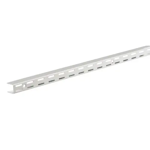 Track Upright 1" H X .9" W X 47-1/2" L Steel White - pack of 10 Track Upright 1" H X .9" W X 47-1/2" L Steel White - pack of 10
