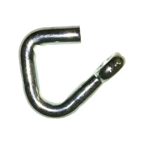 Hook Large Zinc-Plated Silver Steel 5/16" L 1250 lb Zinc-Plated Hook Large Zinc-Plated Silver Steel 5/16" L 1250 lb Zinc-Plated