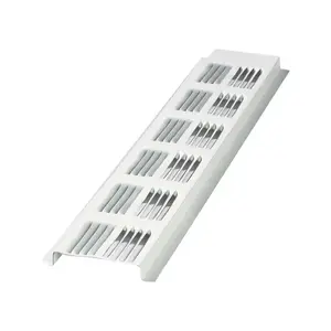 Air Vent 84302 Continuous Soffit Vent 0.5" H X 2.6" W X 96.6" L White Aluminum White