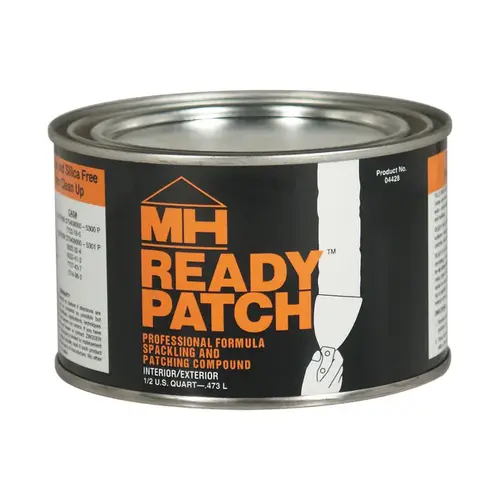 Spackling and Patching Compound Ready Patch Ready to Use White 0.5 qt White Spackling and Patching Compound Ready Patch Ready to Use White 0.5 qt White