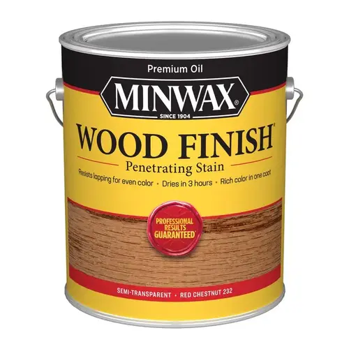 Penetrating Stain Wood Finish Semi-Transparent Red Chestnut Oil-Based 1 gal Red Chestnut - pack of 2 Penetrating Stain Wood Finish Semi-Transparent Red Chestnut Oil-Based 1 gal Red Chestnut - pack of 2