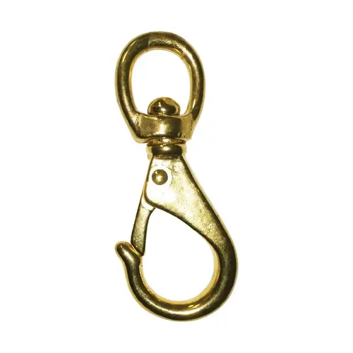 Quick Snap 3/4" D X 3-3/4" L Polished Bronze 60 lb Polished