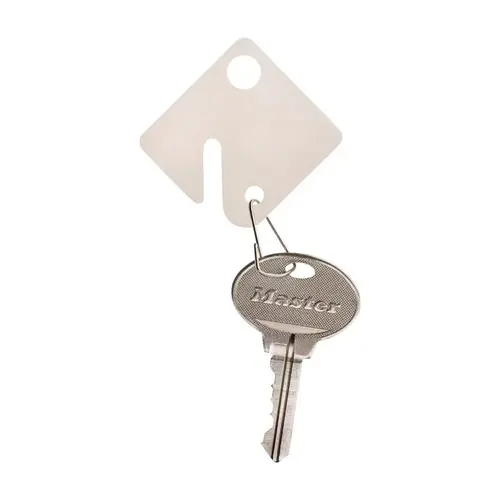 Key Tag Plastic White Rectangle White Key Tag Plastic White Rectangle White