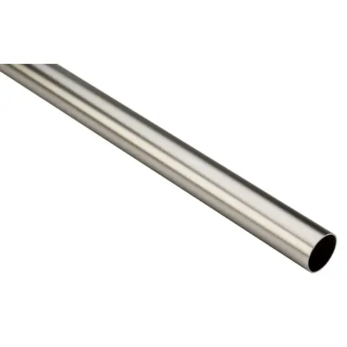 Heavy Duty Closet Rod 96" L X 1.32" D Satin Nickel Steel Satin Nickel Heavy Duty Closet Rod 96" L X 1.32" D Satin Nickel Steel Satin Nickel
