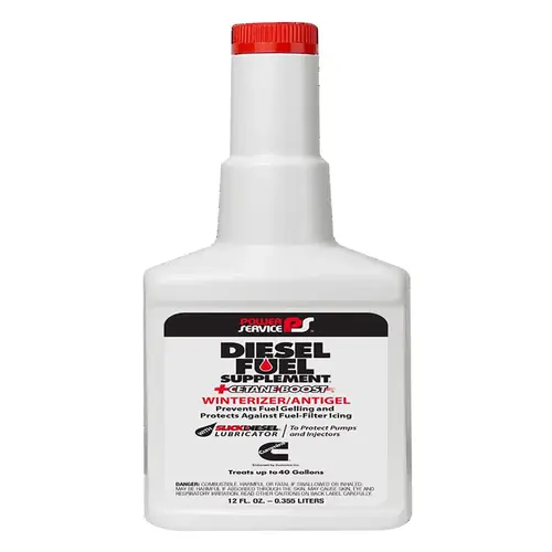 Fuel Anti-Gel Diesel Fuel Supplement + Cetane Boost Diesel 12 oz