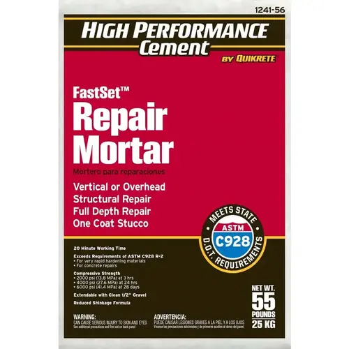 Mortar Sealant FastSet Gray 55 lb Gray Mortar Sealant FastSet Gray 55 lb Gray