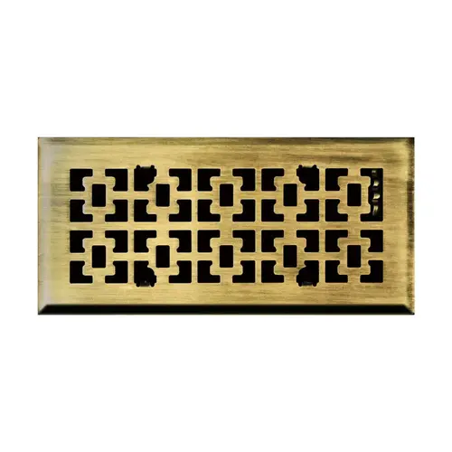 Floor Diffuser 4" H X 10" W 1-Way Antique Steel Antique