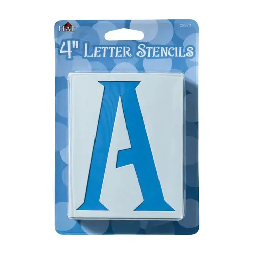 Stencil 4" Card Stock Letters