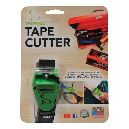 Tape Cutter 1" W X 2" L Green Green Tape Cutter 1" W X 2" L Green Green