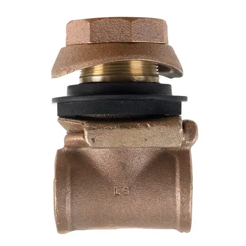 Pitless Adapter Red Brass Brown 1-1/4" Brown