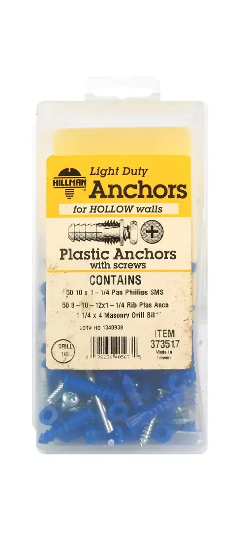 Hillman 373517 Ribbed Anchor Kit 0.164