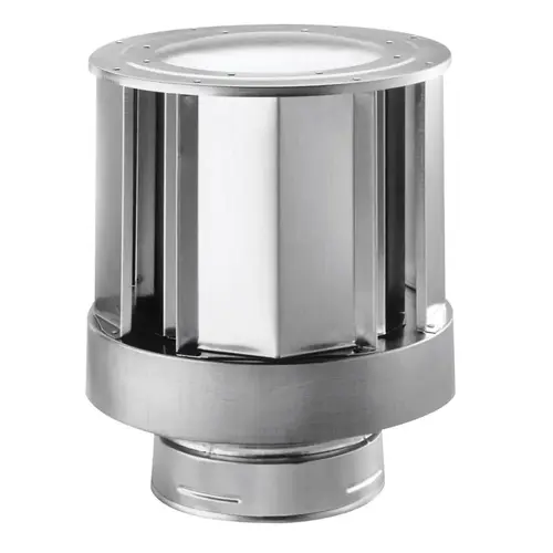 Termination Cap DirectVent 4" D Aluminum Silver Termination Cap DirectVent 4" D Aluminum Silver