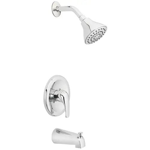 Tub and Shower Faucet 1-Handle Chrome Chrome Tub and Shower Faucet 1-Handle Chrome Chrome