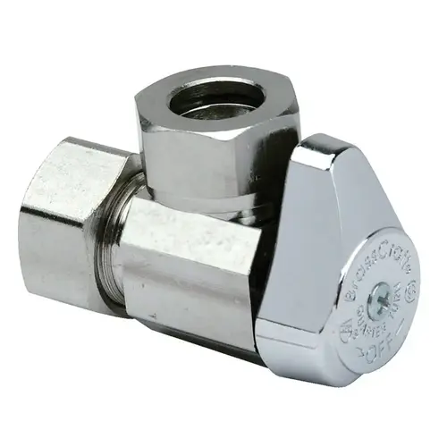 Shut-Off Valve 1/2" FPT X 1/2" MPT Brass Chrome-Plated Shut-Off Valve 1/2" FPT X 1/2" MPT Brass Chrome-Plated